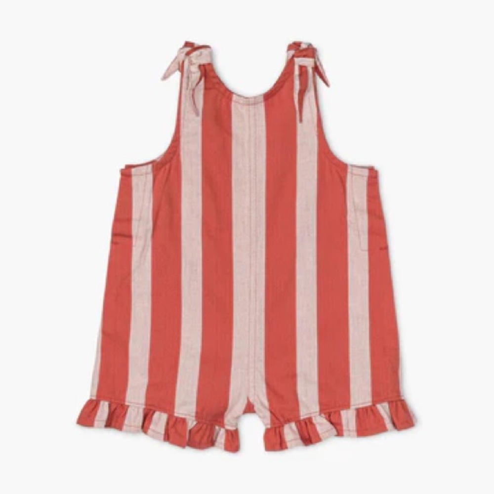 Monica + Andy Ruffle Tie Romper Sz 0-6M